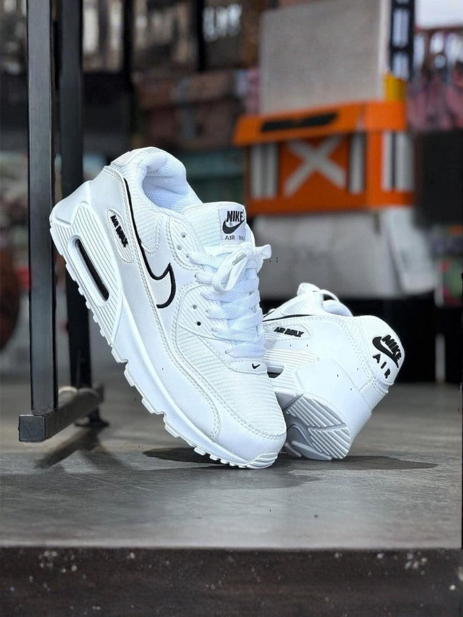 Air Max swoosh blanco silueta negra
