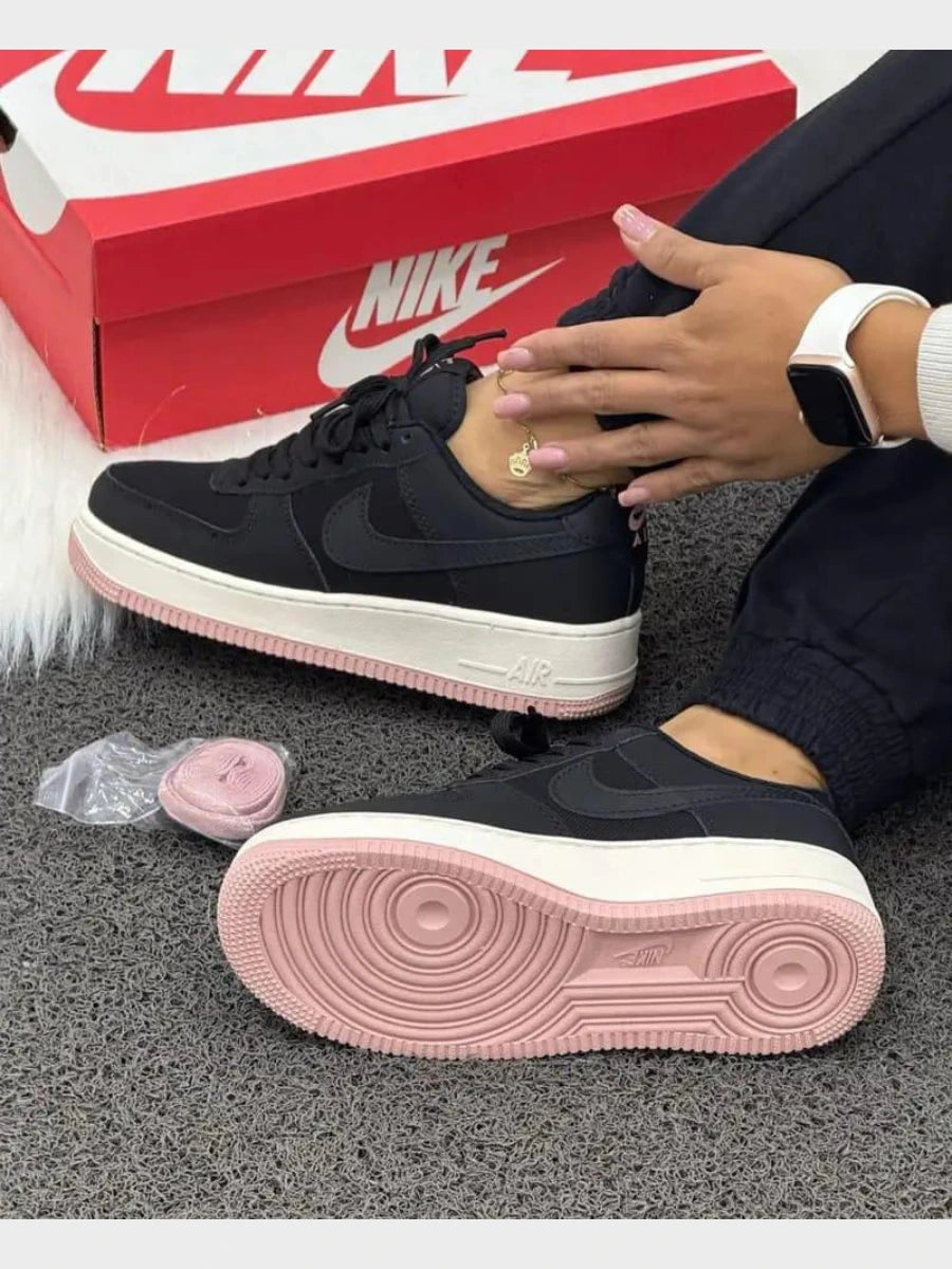 Nike Air Force One Negro/Rosa
