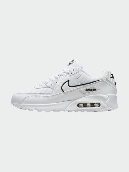 Air Max swoosh blanco silueta negra