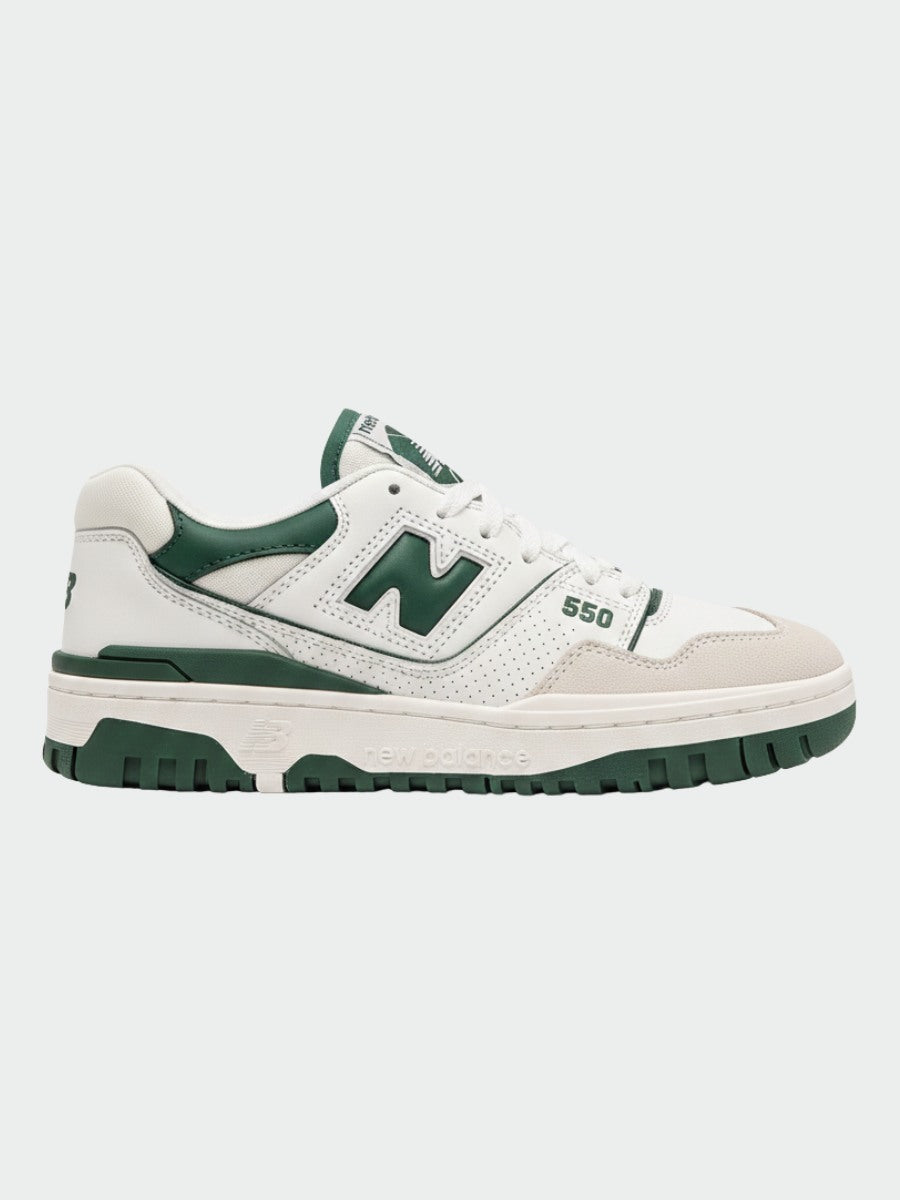 New Balance White and Green