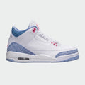 JORDAN 4 WHITE AND LIGHT BLUE