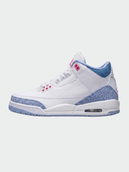 JORDAN 4 WHITE AND LIGHT BLUE