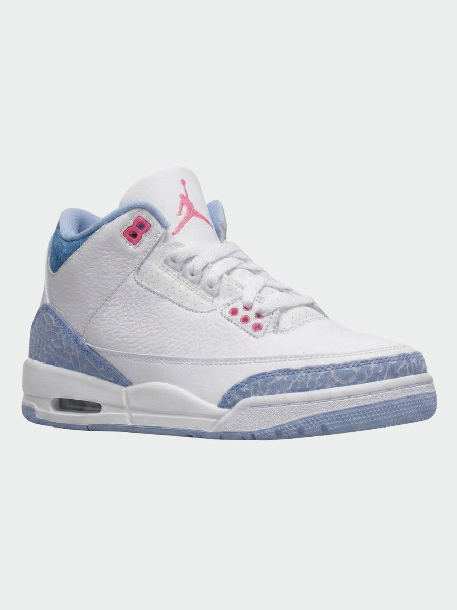 JORDAN 4 WHITE AND LIGHT BLUE