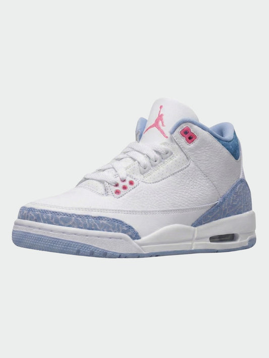 JORDAN 4 WHITE AND LIGHT BLUE