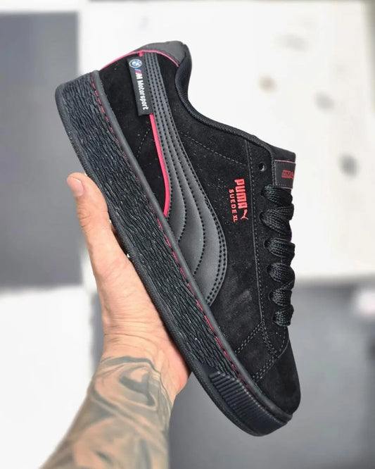 Puma Suede XL Negro/Rosa BMW