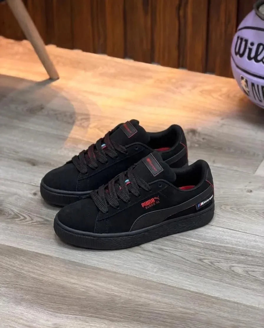 Puma Suede XL Negro/Rosa BMW
